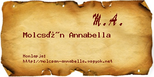 Molcsán Annabella névjegykártya